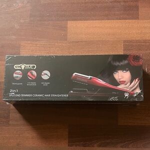 Red Ceramic Hair Straightener